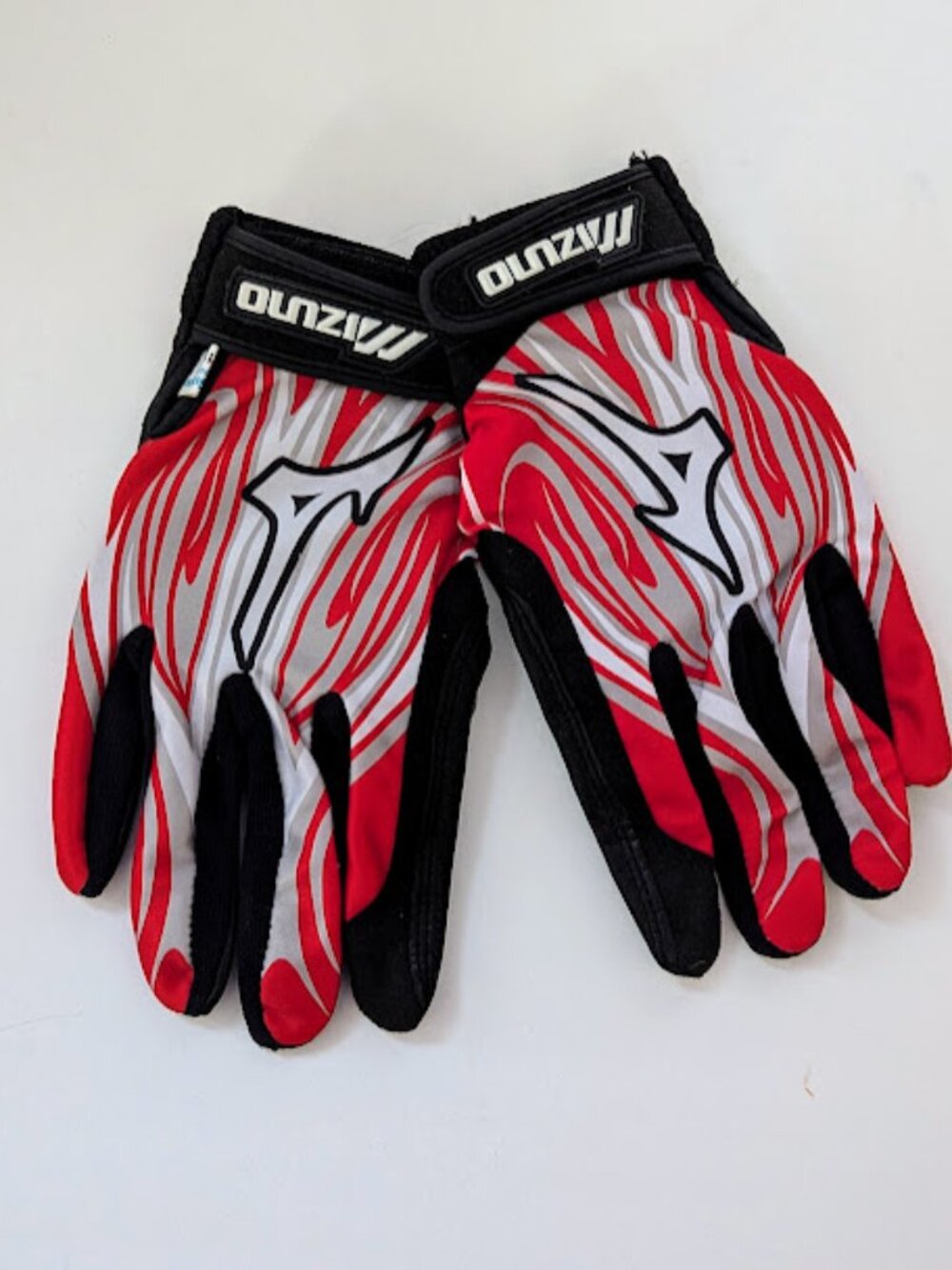 Mizuno Parashock Batting Gloves Adult Small Red White Black